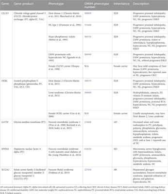 Review of childhood genetic nephrolithiasis and nephrocalcinosis
